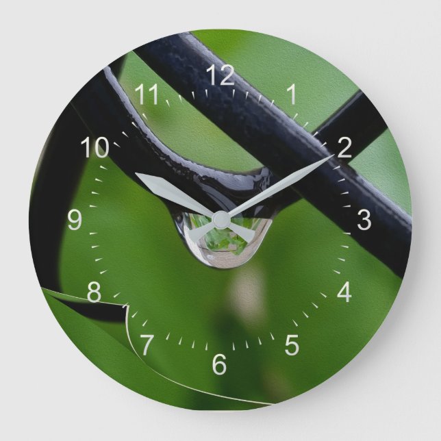 Drop of rain large clock (Front)