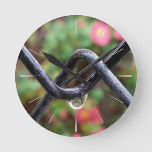 Drop of rain round clock