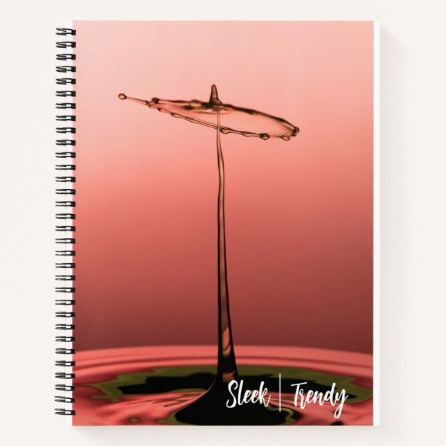 Drop Splash Spiral Notebook (Front)