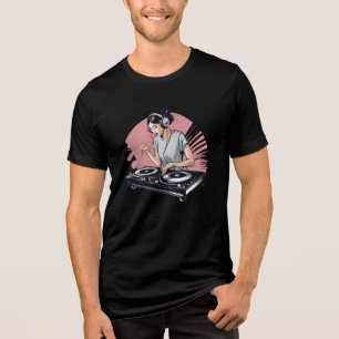 Drop the Beat DJ Tee – Hand on the Turntable