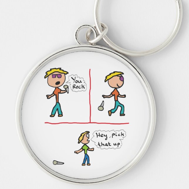 Drop The Mic Key Ring (Front)