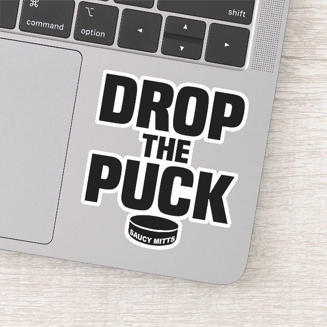 Drop The Puck Drop the Hockey Puck Laptop (Detail)