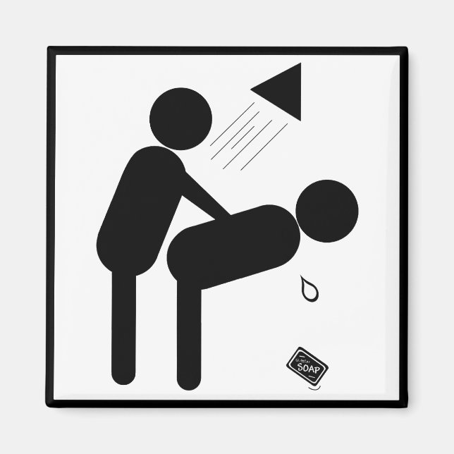 Drop the Soap Magnet (Front)