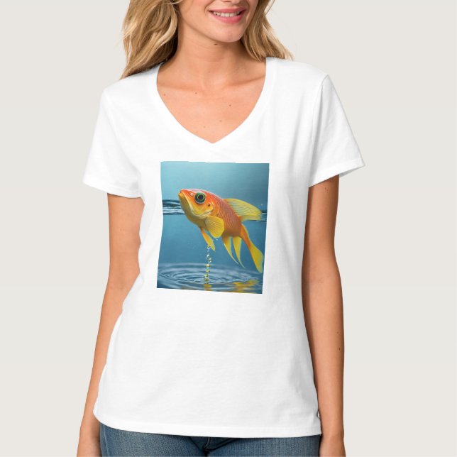 Drop to Dive: A Liquid Transformation T-Shirt (Front)