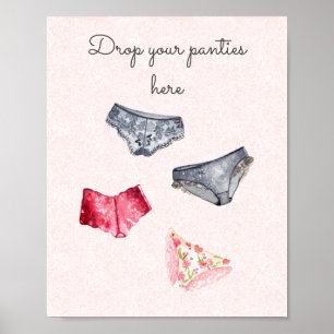 Drop your panties here panty game sign