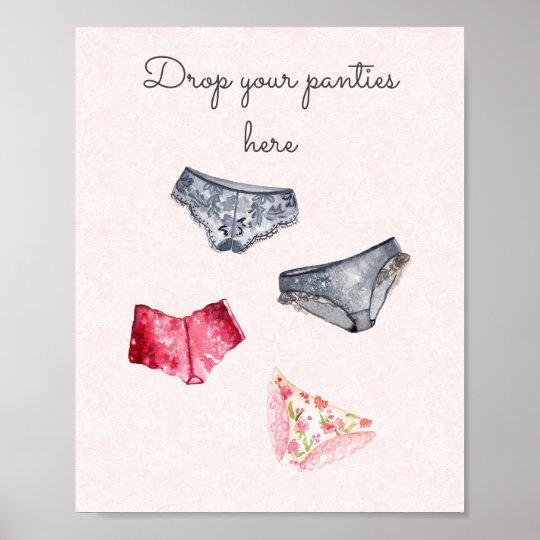 Drop Your Panties Here Panty Game Sign Zazzle Co Uk