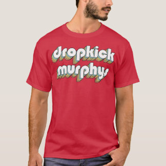 Dropkick Murphys Retro Rainbow Typography Faded St T-Shirt