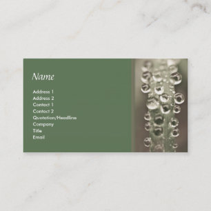 Droplets Business Card