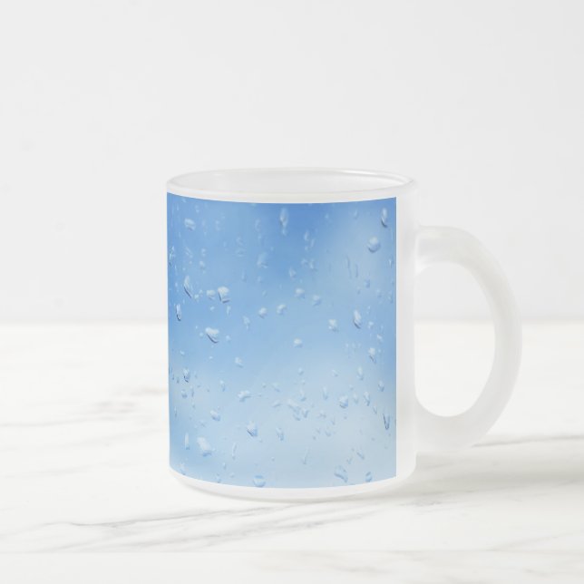 droplets frosted glass coffee mug (Right)