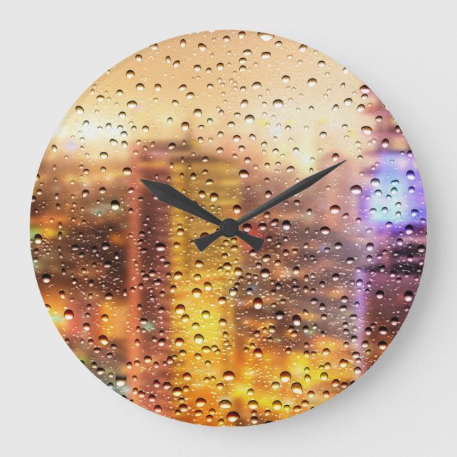 Droplets of Water Large Clock (Front)