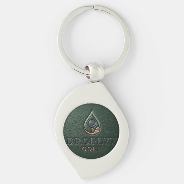 Droplyt Golf Heritage Green  Key Ring (Front)