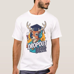 Dropout Deer – Kanye West Inspired Hip Hop Cartoon T-Shirt