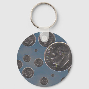 " dropping Dimes " Key Ring
