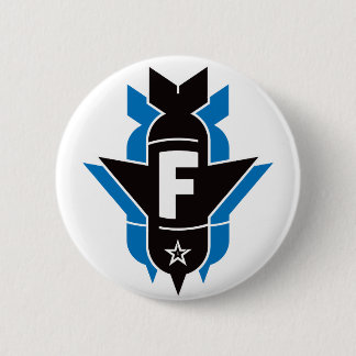 Dropping F Bombs - Blue 6 Cm Round Badge