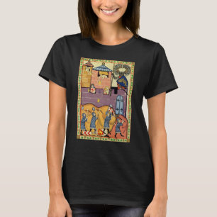 Dropping Rocks, 14th Century Codex Manesse T-Shirt