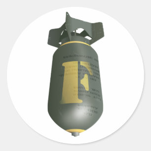 Dropping the F Bomb Classic Round Sticker