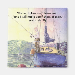 'Dropping the Hook (Christian)' Magnet