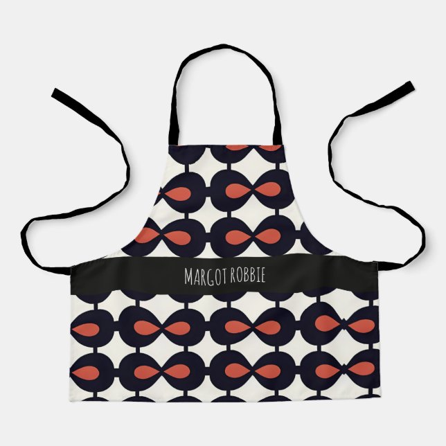 Drops horizontal Abstract Geometric Pattern Apron (Front)