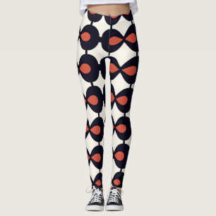 Drops horizontal Abstract Geometric Pattern Leggings