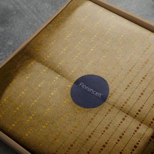 Drops Kraft Gold Natural Stripes Lines Minimal Wrapping Paper