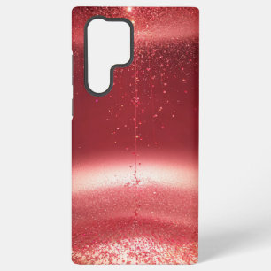 Drops of Passion Red Glitter Heart Art Phone Case