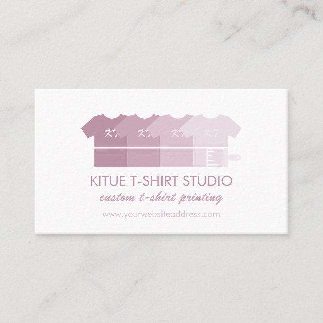 Dropshipping Clothing Store Print on demand Shirt Business Card (Front)