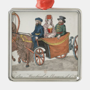 Droshky of a St. Petersburg Merchant Metal Tree Decoration