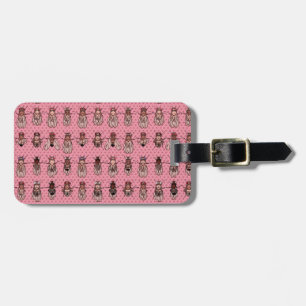 Drosophila Fruit Fly Genetics - mutants - Pink Luggage Tag