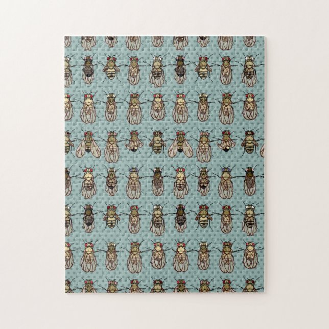 Drosophila mutants jigsaw puzzle (Vertical)