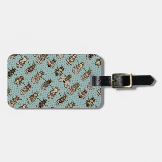 Drosophila mutants luggage tag (Front Horizontal)