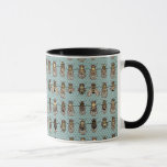 Drosophila mutants mug<br><div class="desc">Genetic markers for balancers and mutations are illustrated in what has to be the weirdest design I've ever created! Fruit flies are the best tool for genetic studies. Great gift for your thesis supervisor, fly lab colleague, and to celebrate your first paper in Nature! Can you find bar eye, notched,...</div>