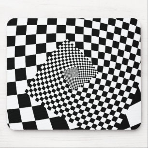 Droste Chequered Spiral Mouse Mat