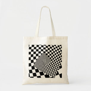Droste Chequered Spiral Tote Bag