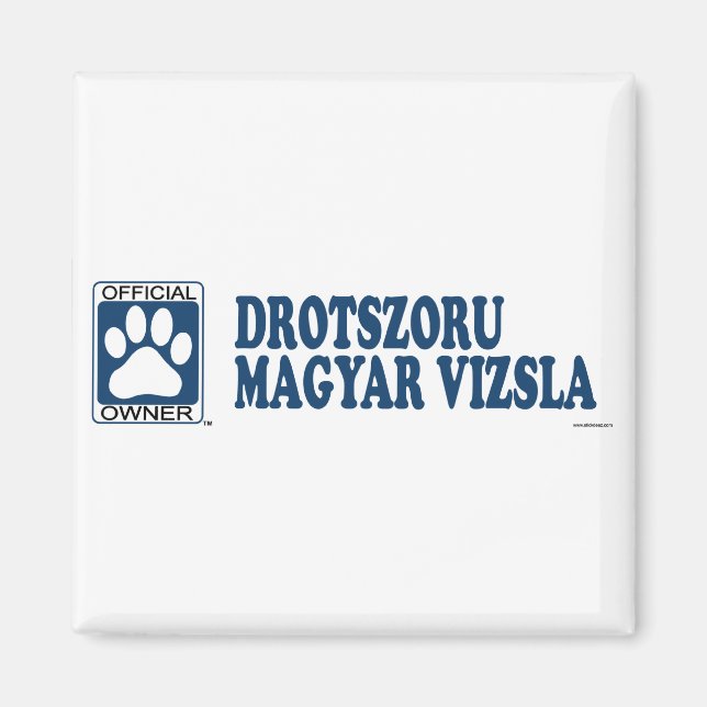 Drotszoru Magyar Vizsla Blue Magnet (Front)