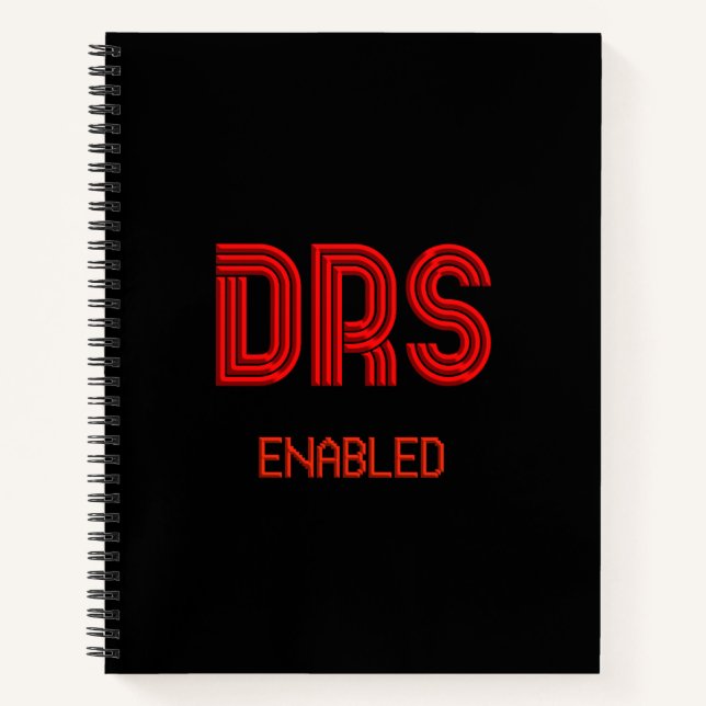 DRS SPORTS RACE NOTEBOOK (Front)