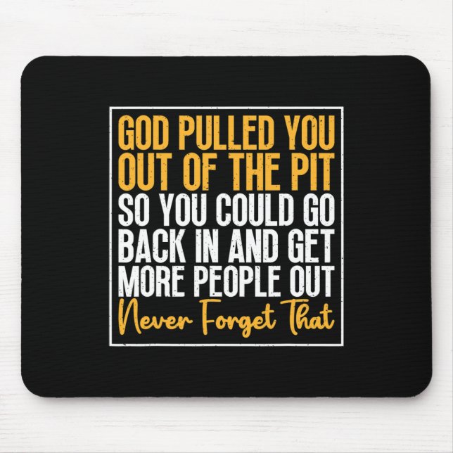 Drug Addiction Awareness To Stop Overdose Motivati Mouse Mat (Front)
