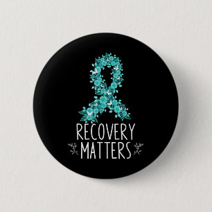 Drug Alcohol Recovery S Addiction Awareness Ribbon 6 Cm Round Badge