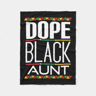 Drug Black Aunt Black History Month Fleece Blanket