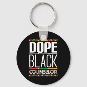 Drug Black Counsellor Black History Month Key Ring