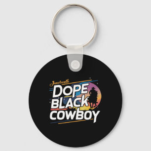 Drug Black Cowboy African Cowboy Black History Jun Key Ring