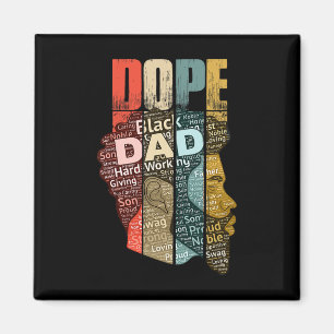 Drug Black Dad For Men Dad History Month Magnet