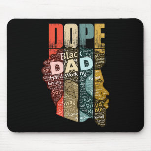Drug Black Dad For Men Dad History Month Mouse Mat