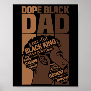 Drug Black Dad History Month Juneteenth Black Fath Poster