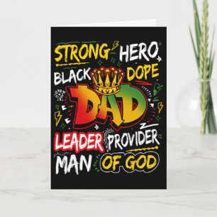Drug Black Dad Juneteenth Fathers Day African Amer Card