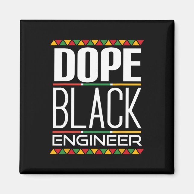 Drug Black Engineer Black History Month  Magnet (Front)