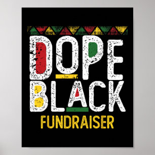 Drug Black Fundraiser Black History Month Poster
