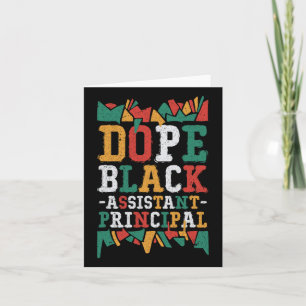 Drug Black Istant Principal African American Job Card