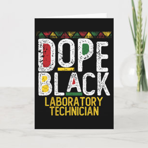 Drug Black Laboratory Technician Black History Mon Card