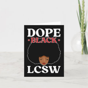 Drug Black Lcsw Melanin Licensed Clinical Social W Card