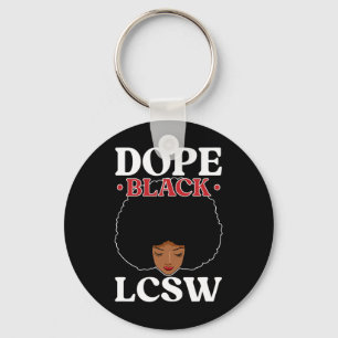 Drug Black Lcsw Melanin Licensed Clinical Social W Key Ring